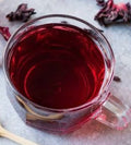 Soursop and hibiscus tea￼
