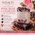 Pink Rose & Charcoal soap